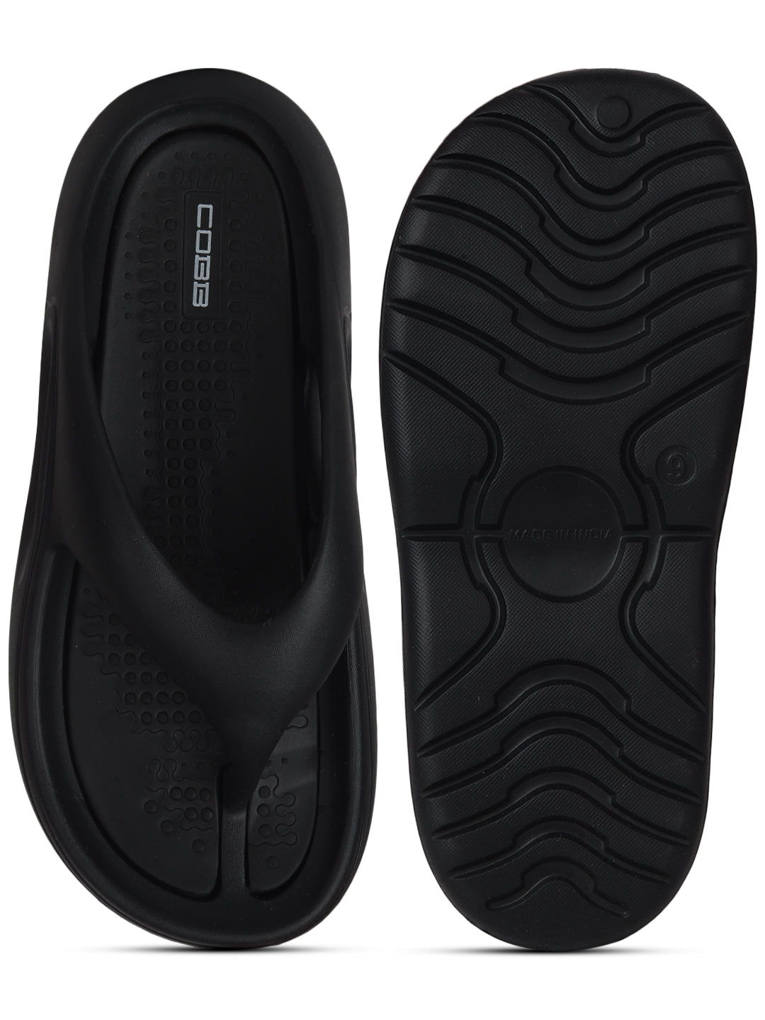 cobb men's black flip-flop