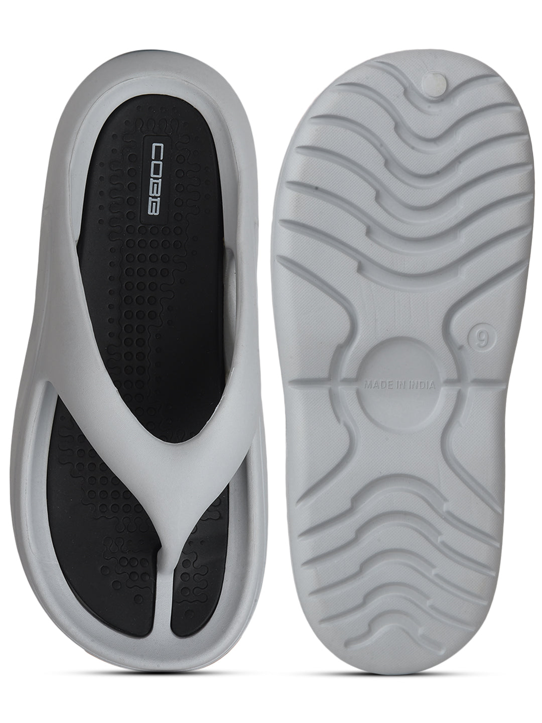 COBB MEN'S GREY BLACK FLIP-FLOP