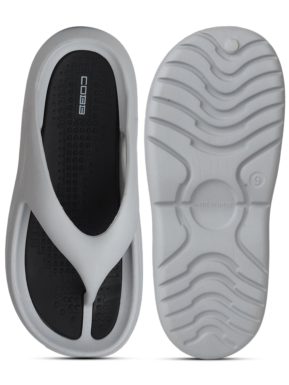 cobb men's grey flip-flop