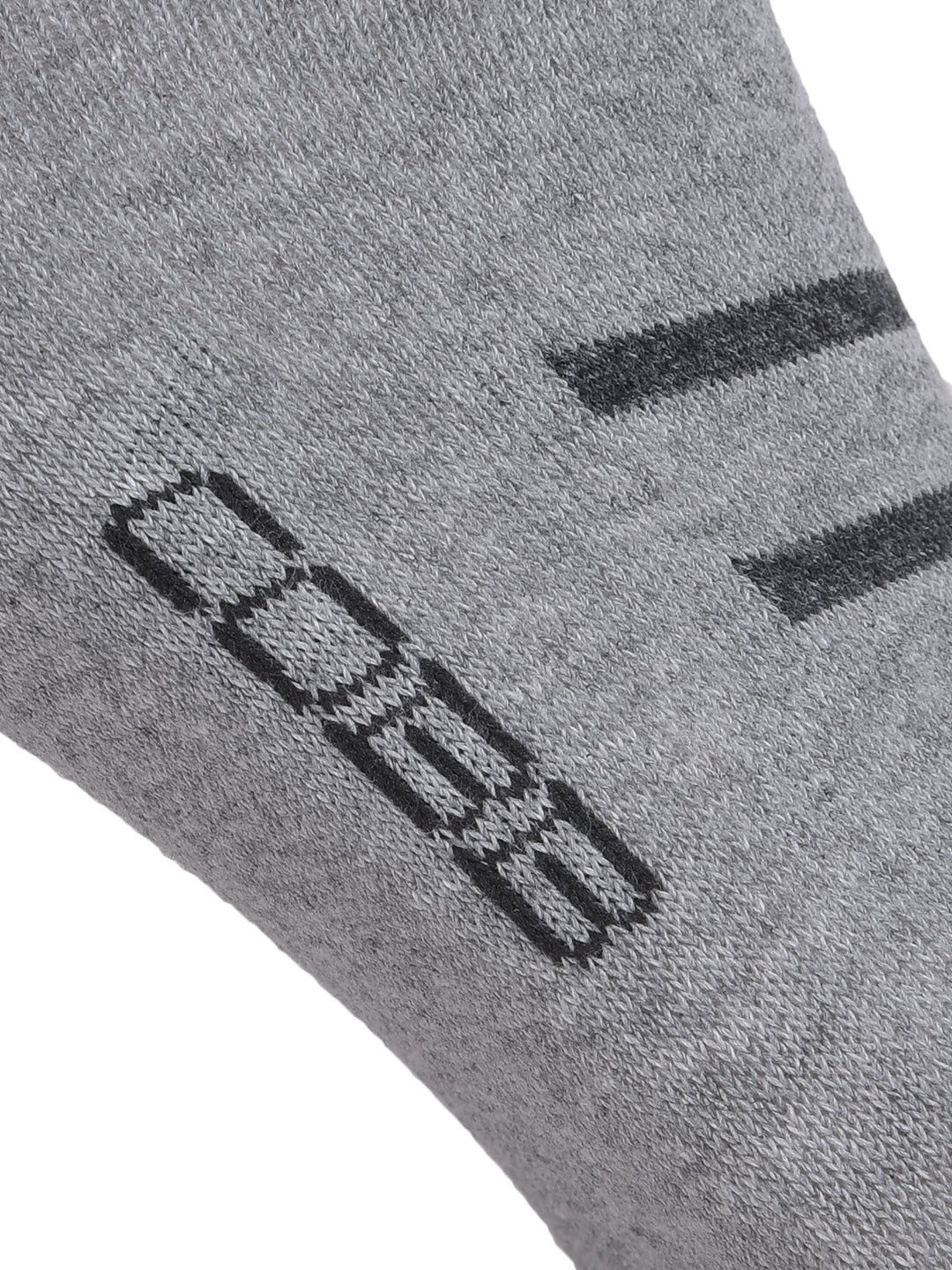 COBB GREY STRIPED HALF-ANKLE SOCKS