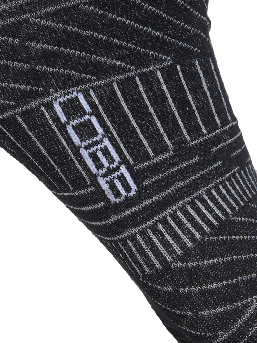 COBB BLACK STRIPED HALF-ANKLE SOCKS