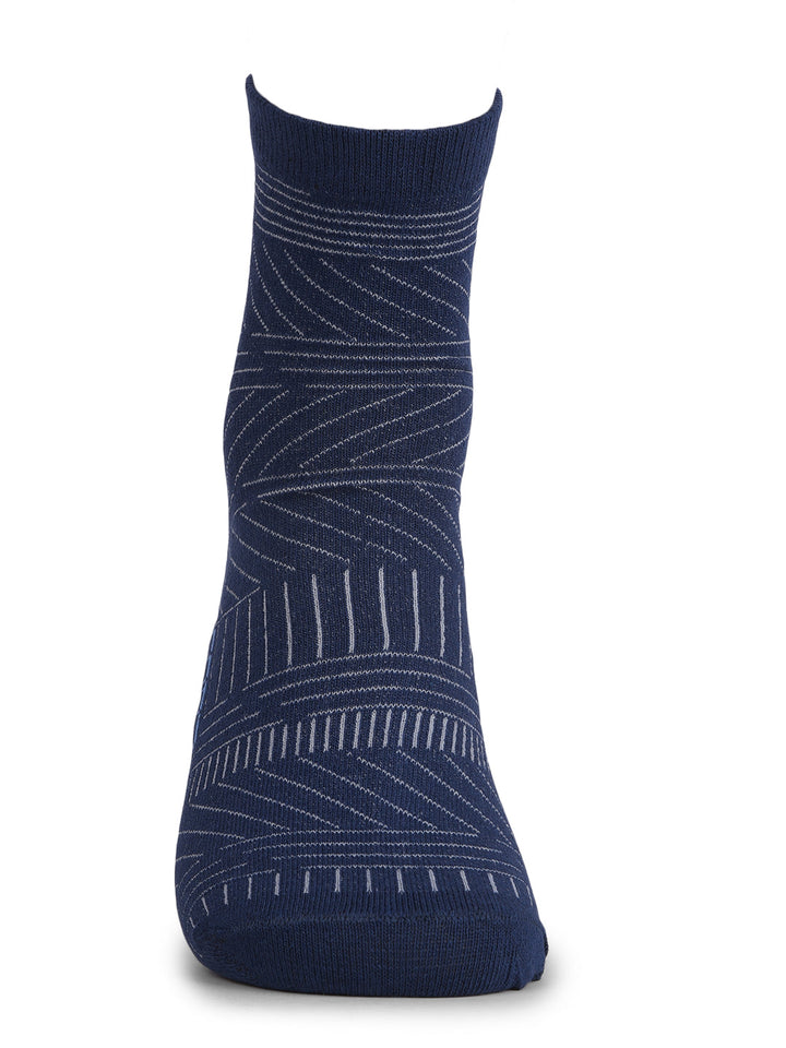 COBB BLUE STRIPED HALF-ANKLE SOCKS