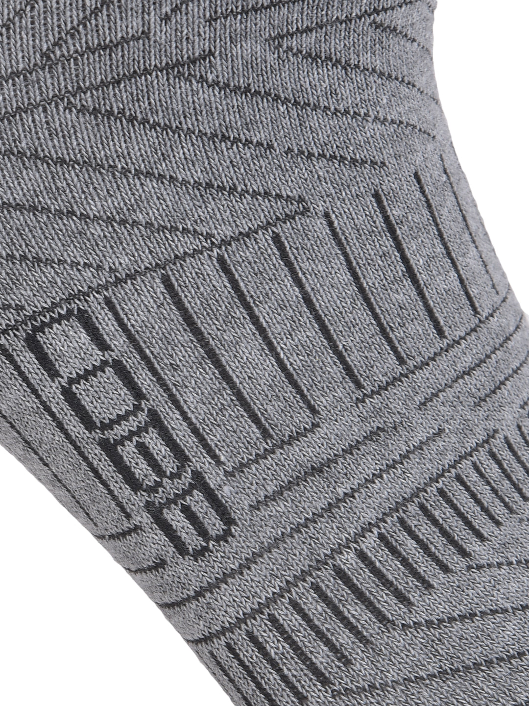 COBB GREY STRIPED HALF-ANKLE SOCKS