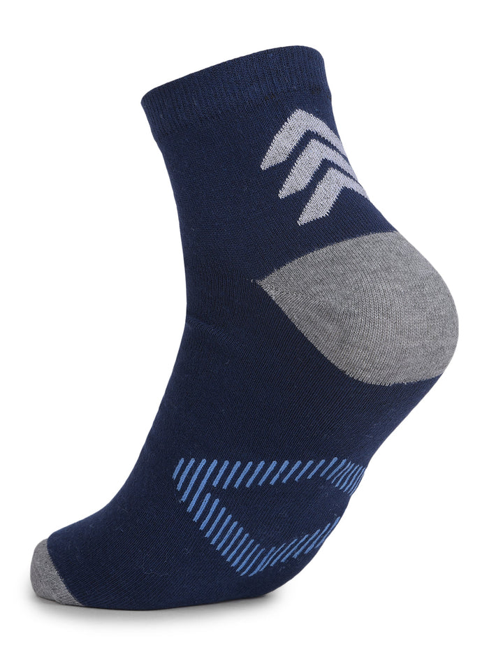 COBB BLUE PRINTED HALF-ANKLE SOCKS
