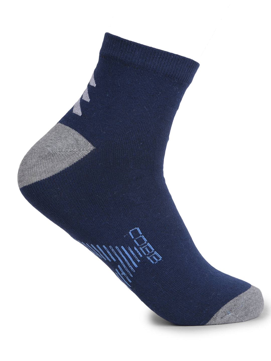 COBB BLUE PRINTED HALF-ANKLE SOCKS