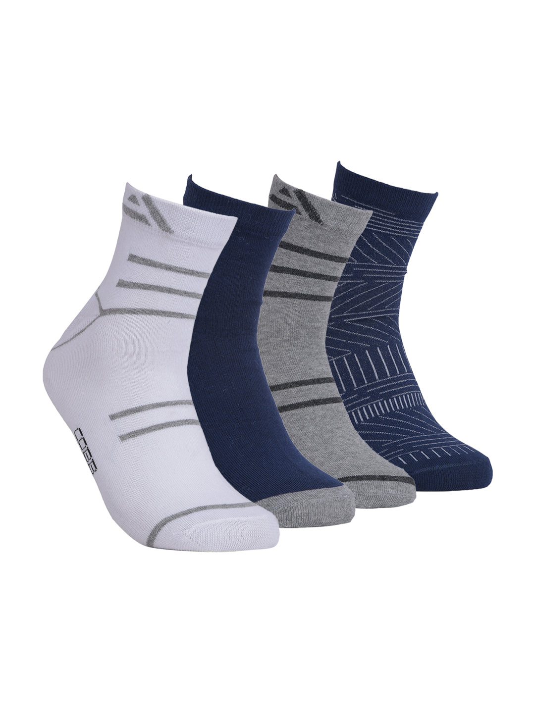 COBB PACK OF 4 ASSORTED HALF-ANKLE SOCKS