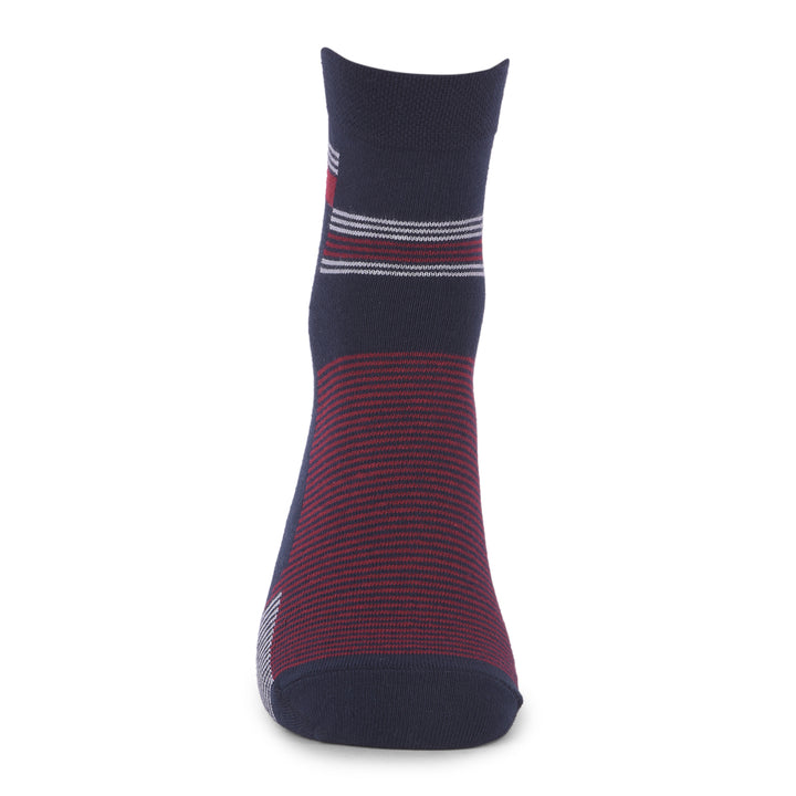 COBB MULTICOLOR GEOMETRIC HALF-ANKLE SOCKS