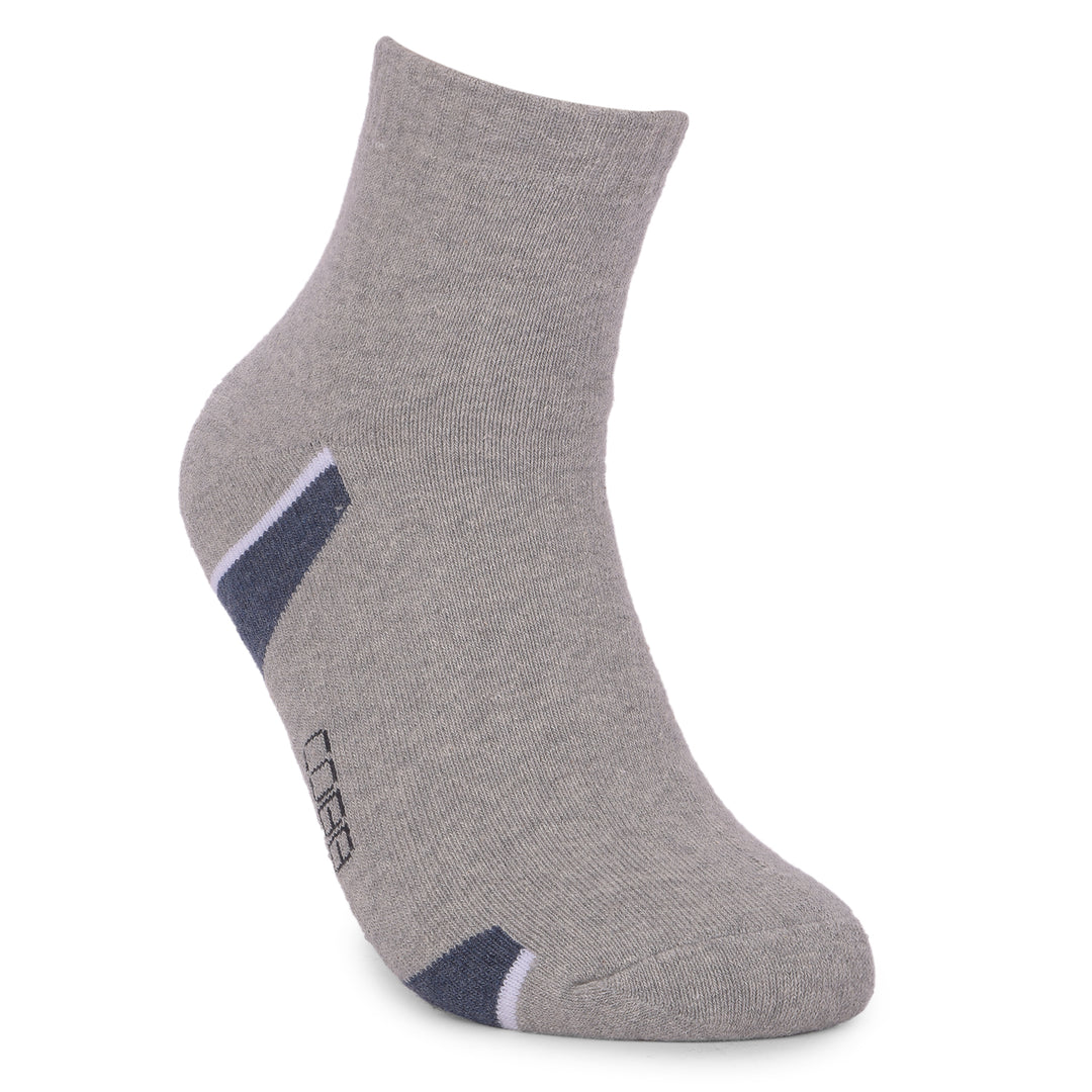 COBB LIGHT GREY SOLID HALF-ANKLE SOCKS