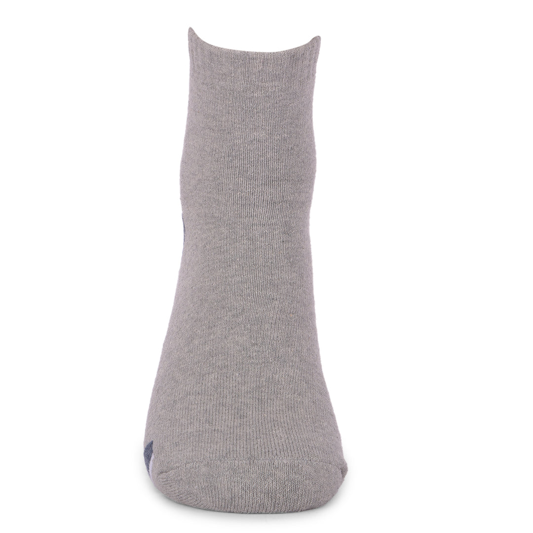 COBB LIGHT GREY SOLID HALF-ANKLE SOCKS