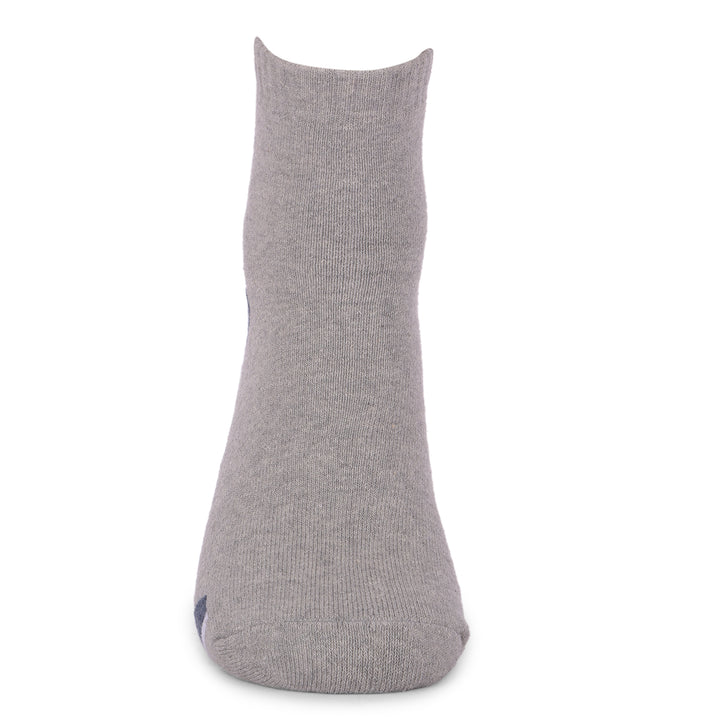 COBB LIGHT GREY SOLID HALF-ANKLE SOCKS