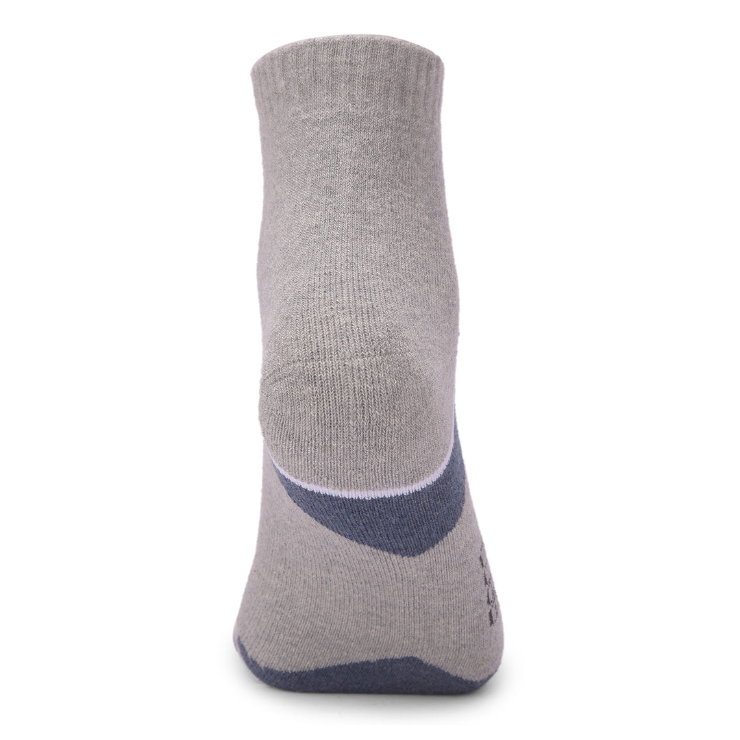 COBB LIGHT GREY SOLID HALF-ANKLE SOCKS