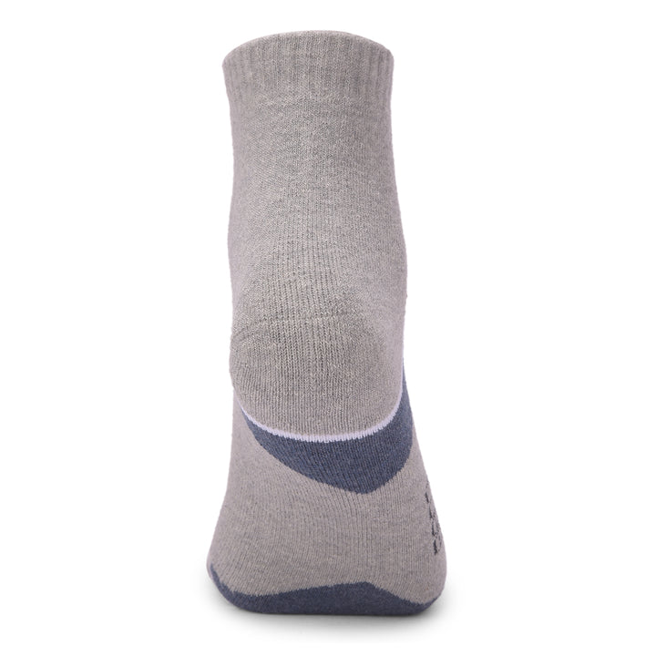 COBB LIGHT GREY SOLID HALF-ANKLE SOCKS