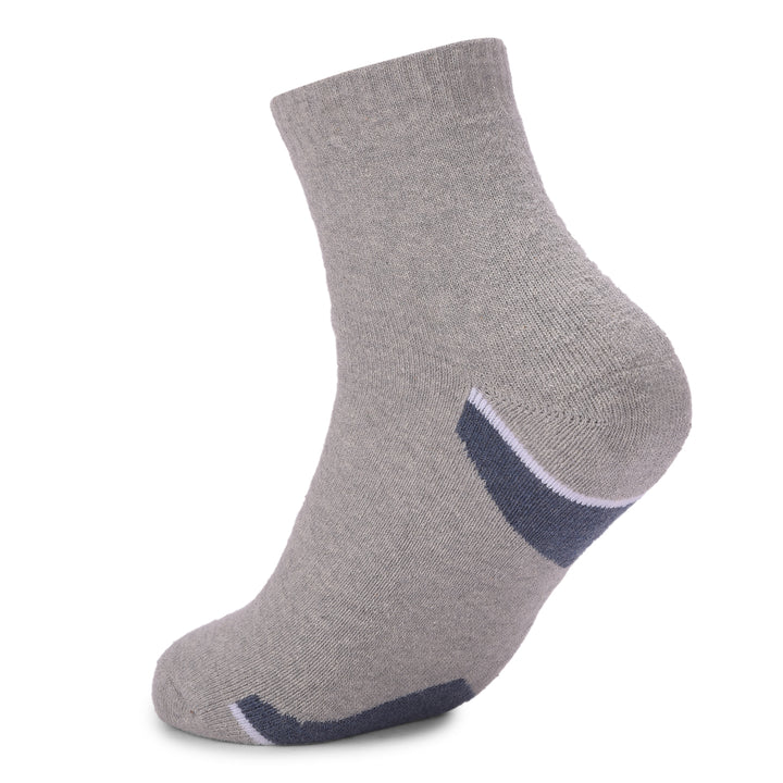 COBB LIGHT GREY SOLID HALF-ANKLE SOCKS