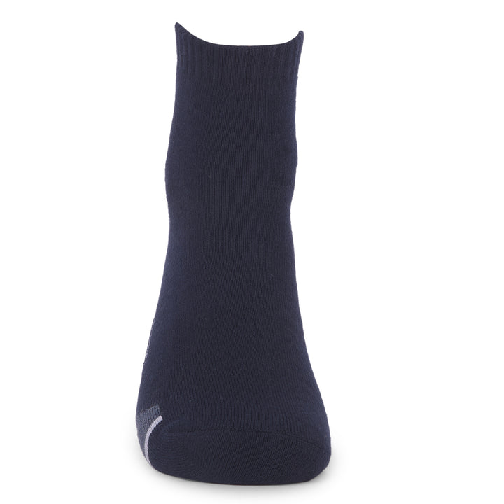 COBB NAVY BLUE SOLID HALF-ANKLE SOCKS