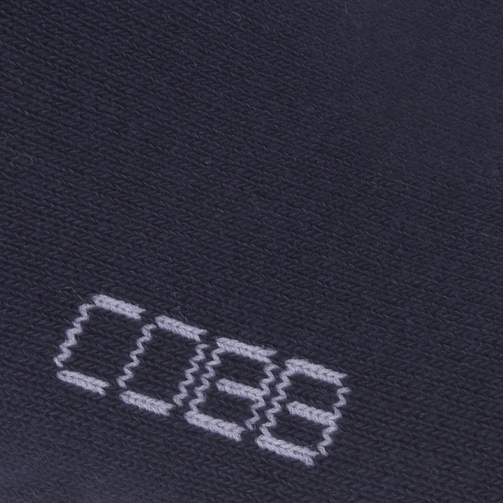 COBB NAVY BLUE SOLID HALF-ANKLE SOCKS
