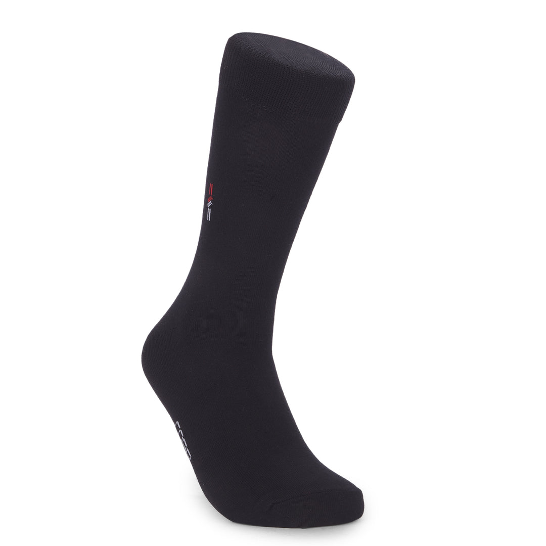 COBB BLACK SOLID FULL-ANKLE SOCKS