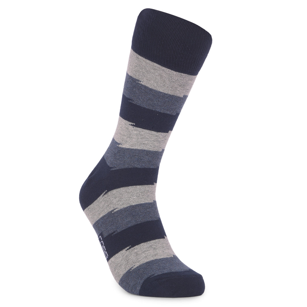 COBB MULTICOLOR STRIPED FULL-ANKLE SOCKS