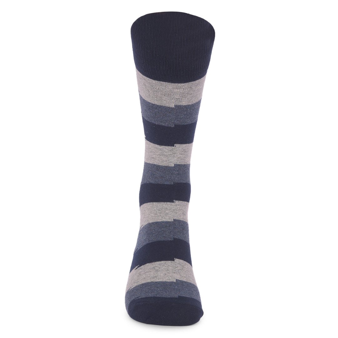 COBB MULTICOLOR STRIPED FULL-ANKLE SOCKS