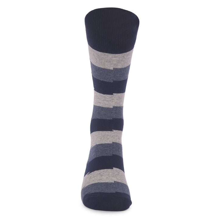 COBB MULTICOLOR STRIPED FULL-ANKLE SOCKS