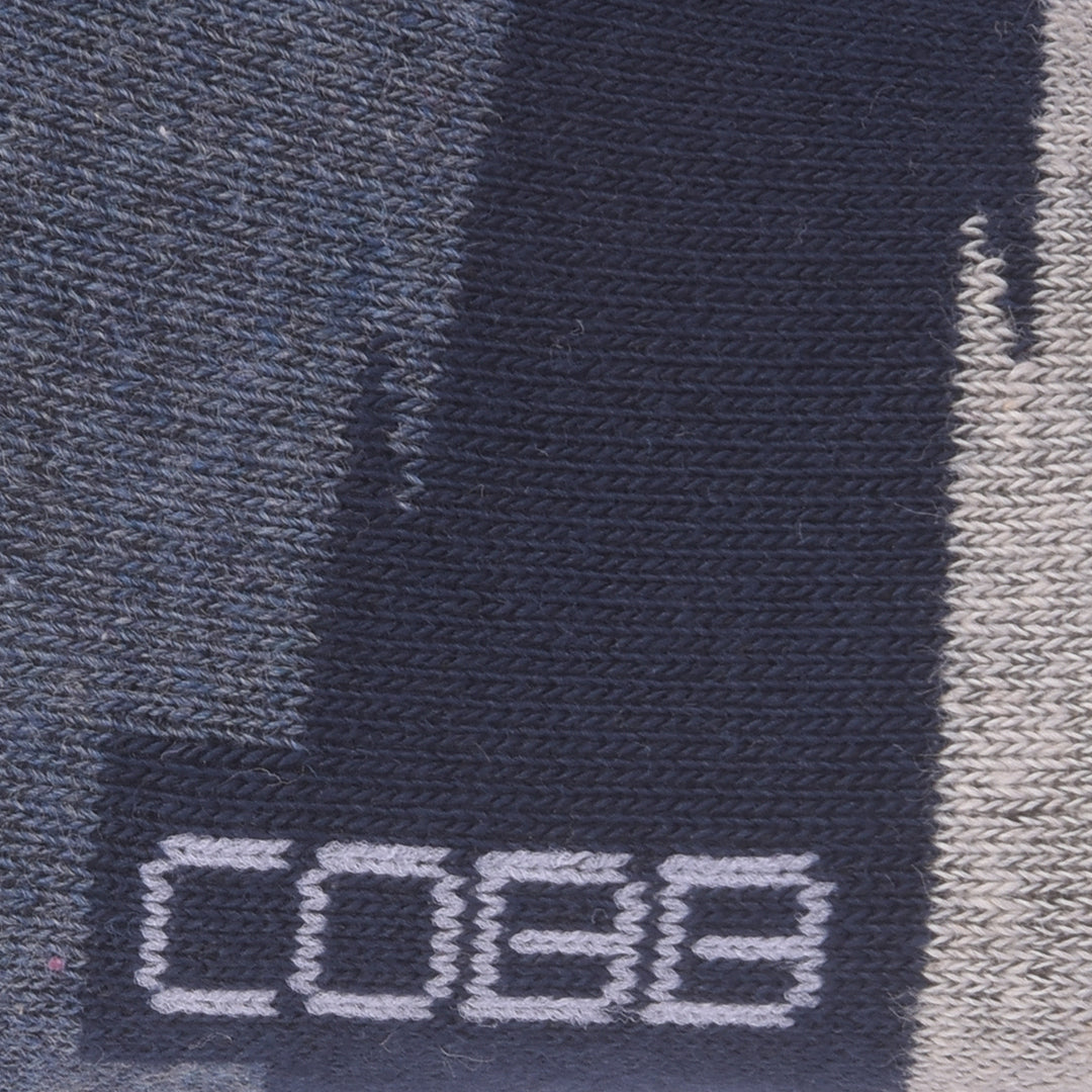 COBB MULTICOLOR STRIPED FULL-ANKLE SOCKS