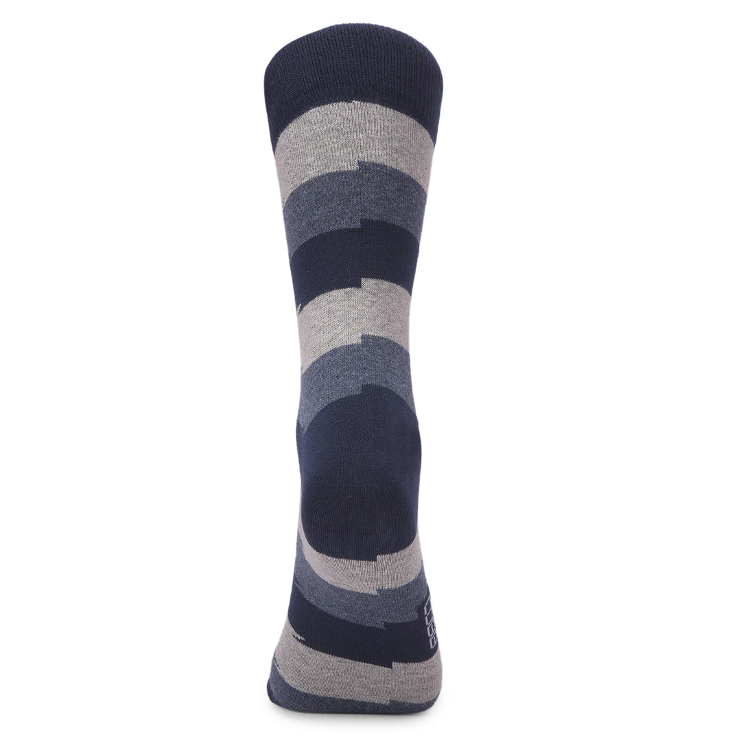 COBB MULTICOLOR STRIPED FULL-ANKLE SOCKS