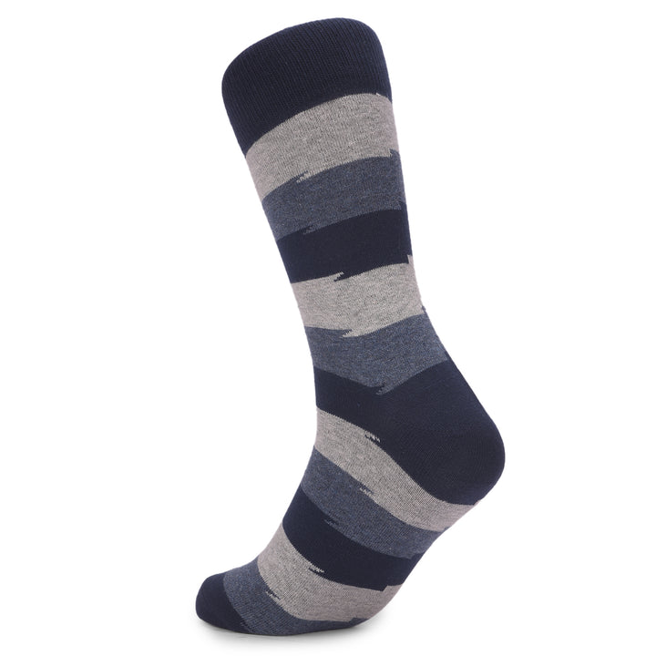 COBB MULTICOLOR STRIPED FULL-ANKLE SOCKS
