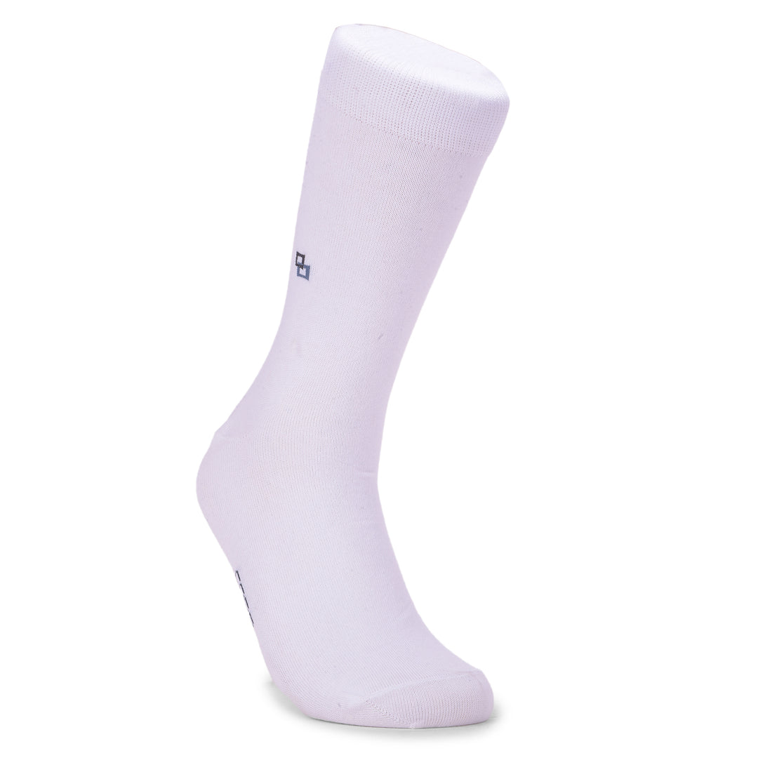 COBB WHITE SOLID FULL-ANKLE SOCKS