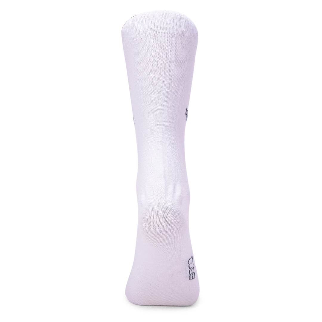 COBB WHITE SOLID FULL-ANKLE SOCKS