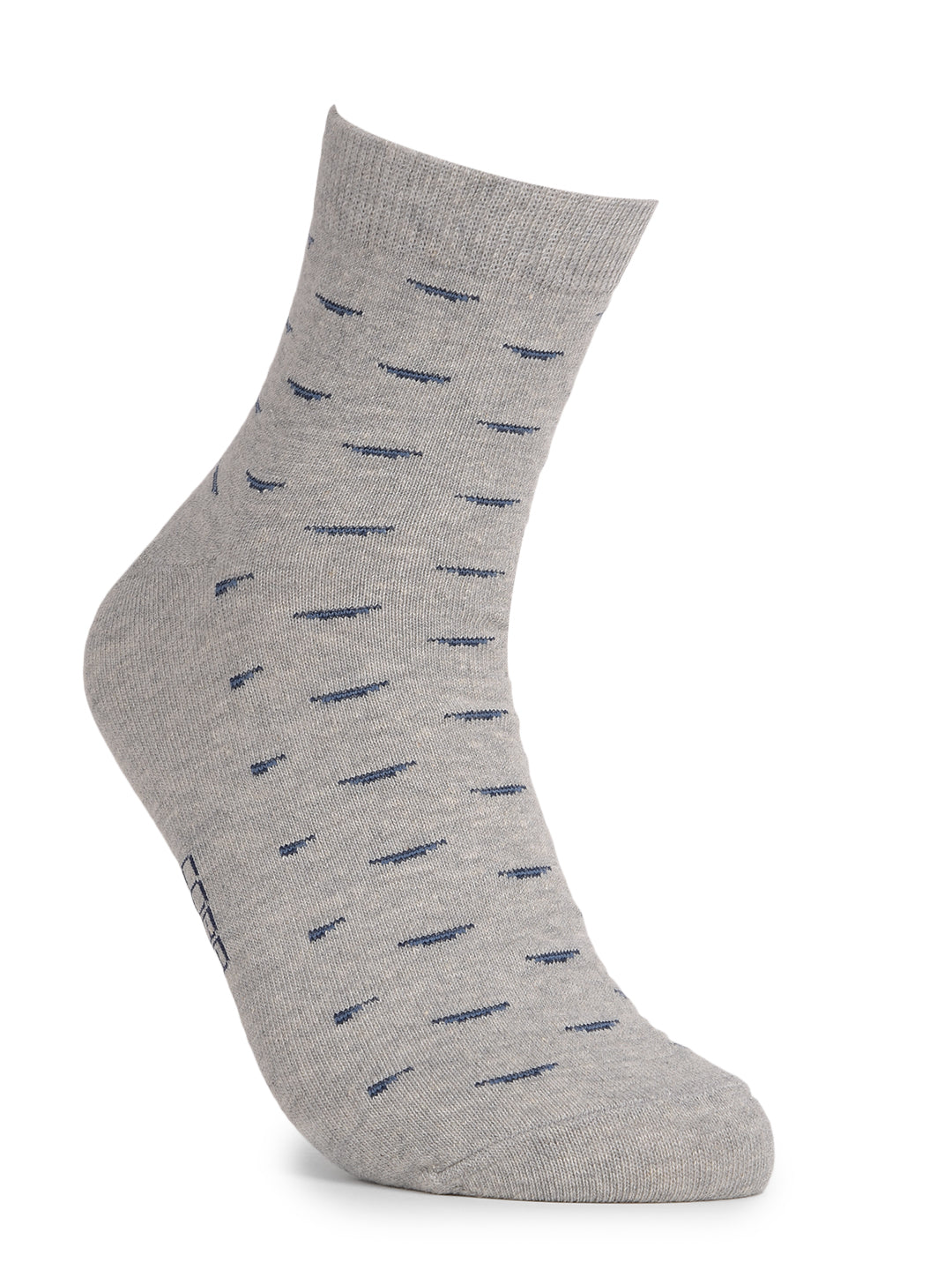 COBB GREY SELF-DESIGN HALF-ANKLE SOCKS