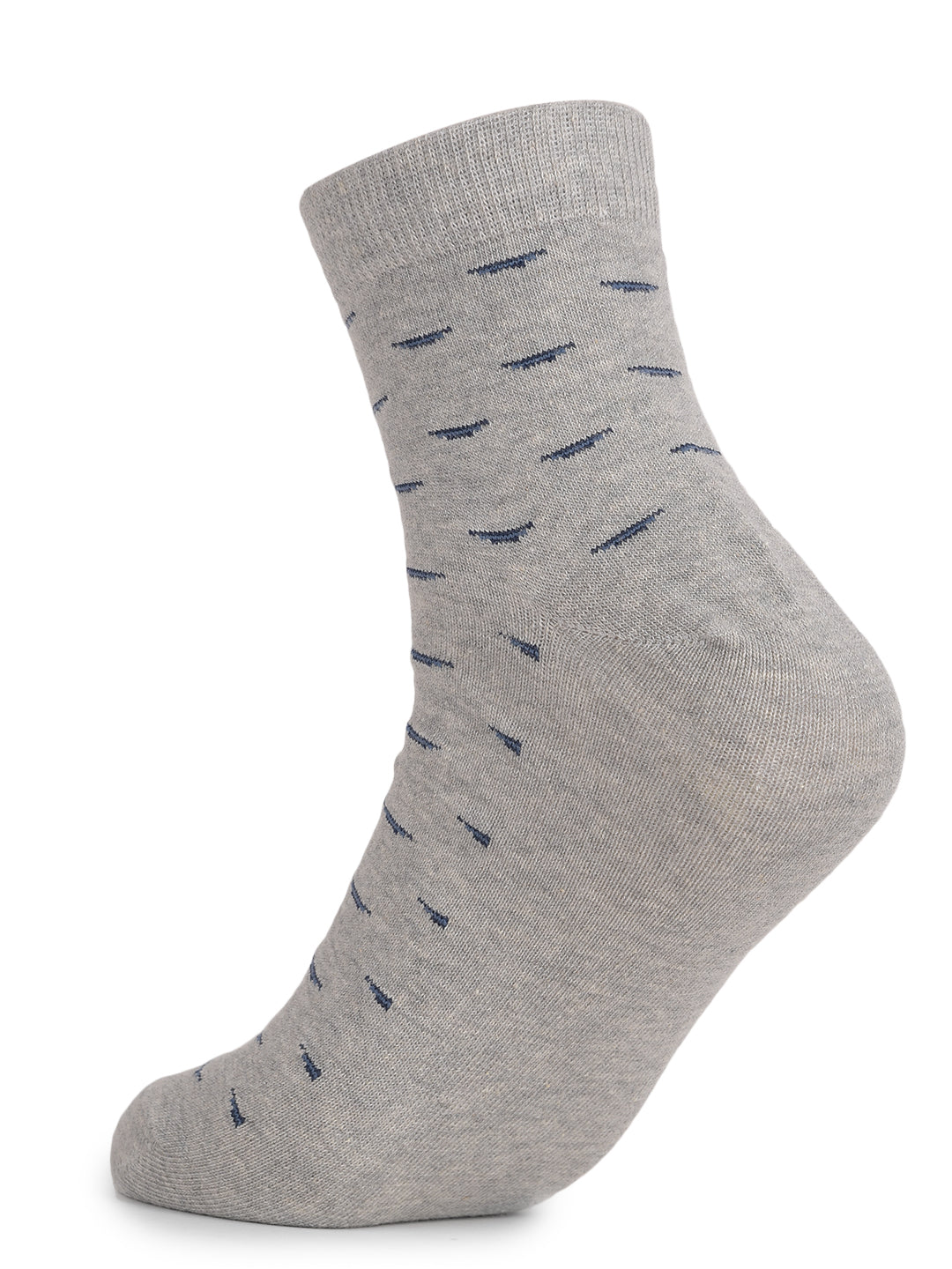 COBB GREY SELF-DESIGN HALF-ANKLE SOCKS