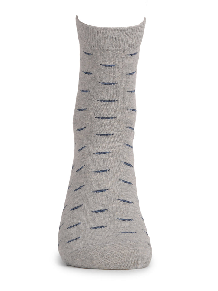 COBB GREY SELF-DESIGN HALF-ANKLE SOCKS
