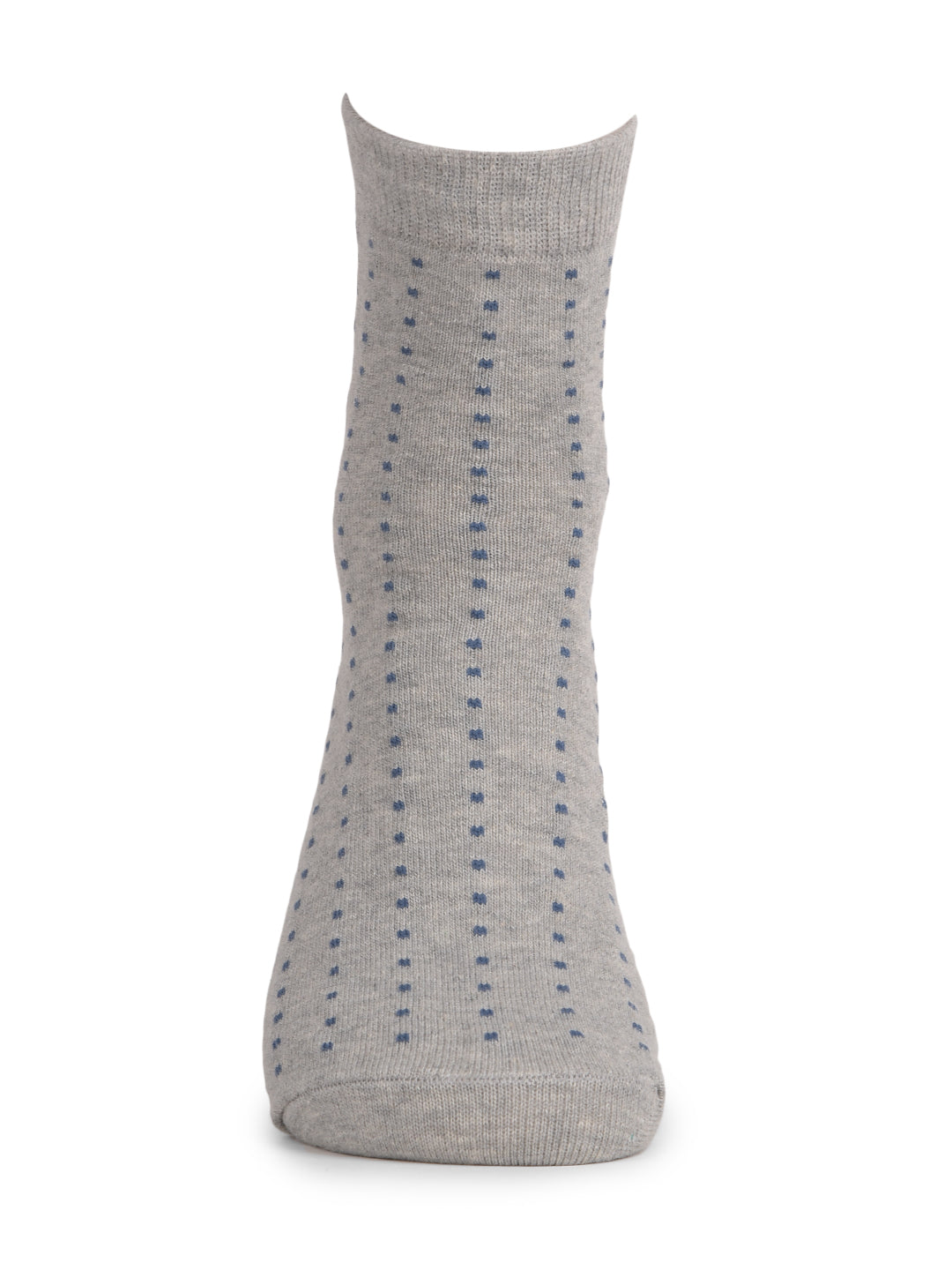 COBB GREY SELF-DESIGN HALF-ANKLE SOCKS