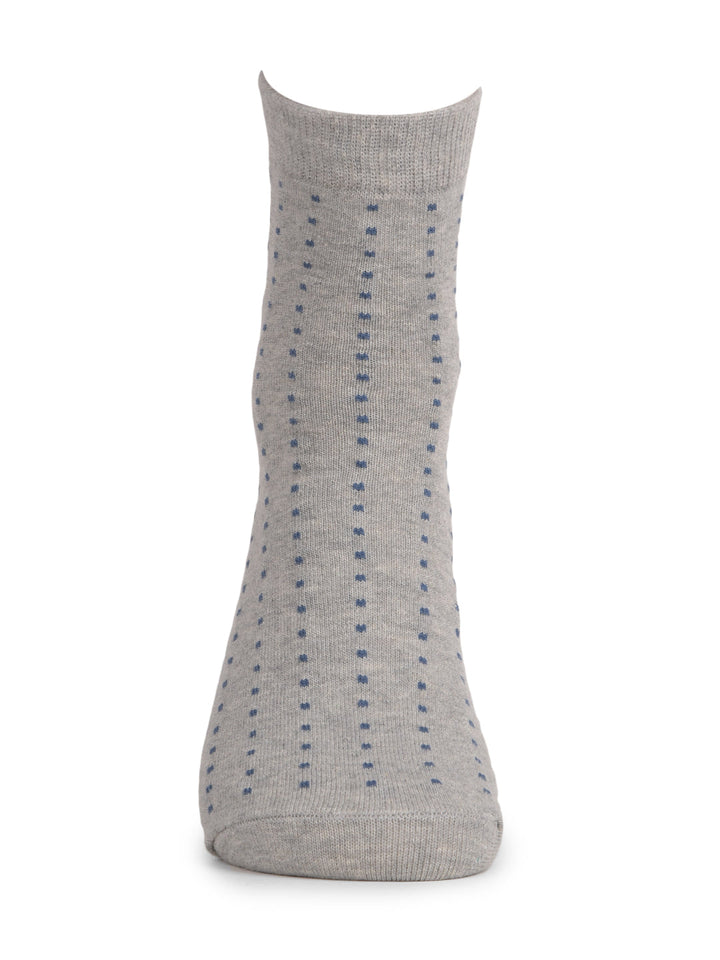 COBB GREY SELF-DESIGN HALF-ANKLE SOCKS