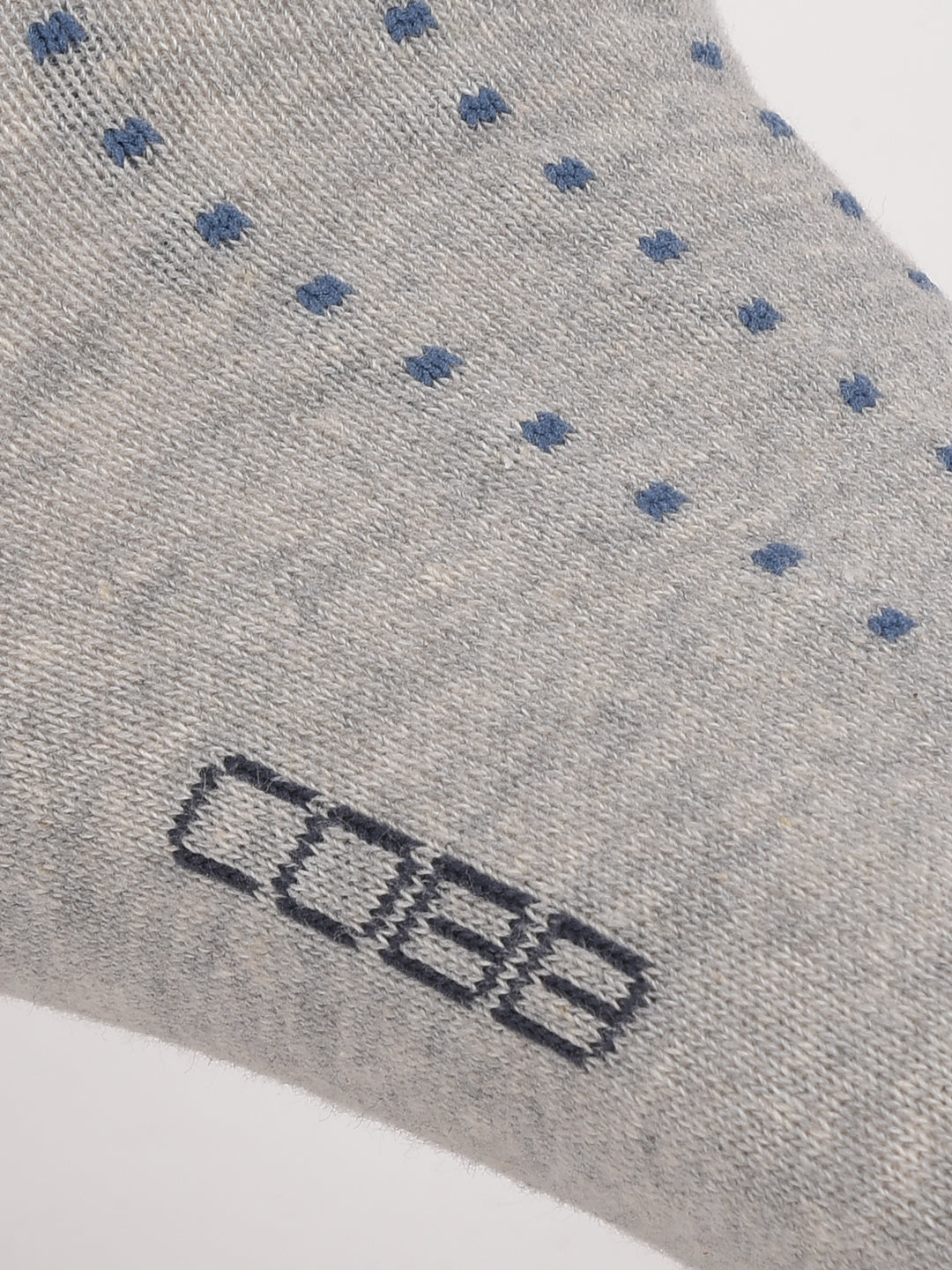 COBB GREY SELF-DESIGN HALF-ANKLE SOCKS