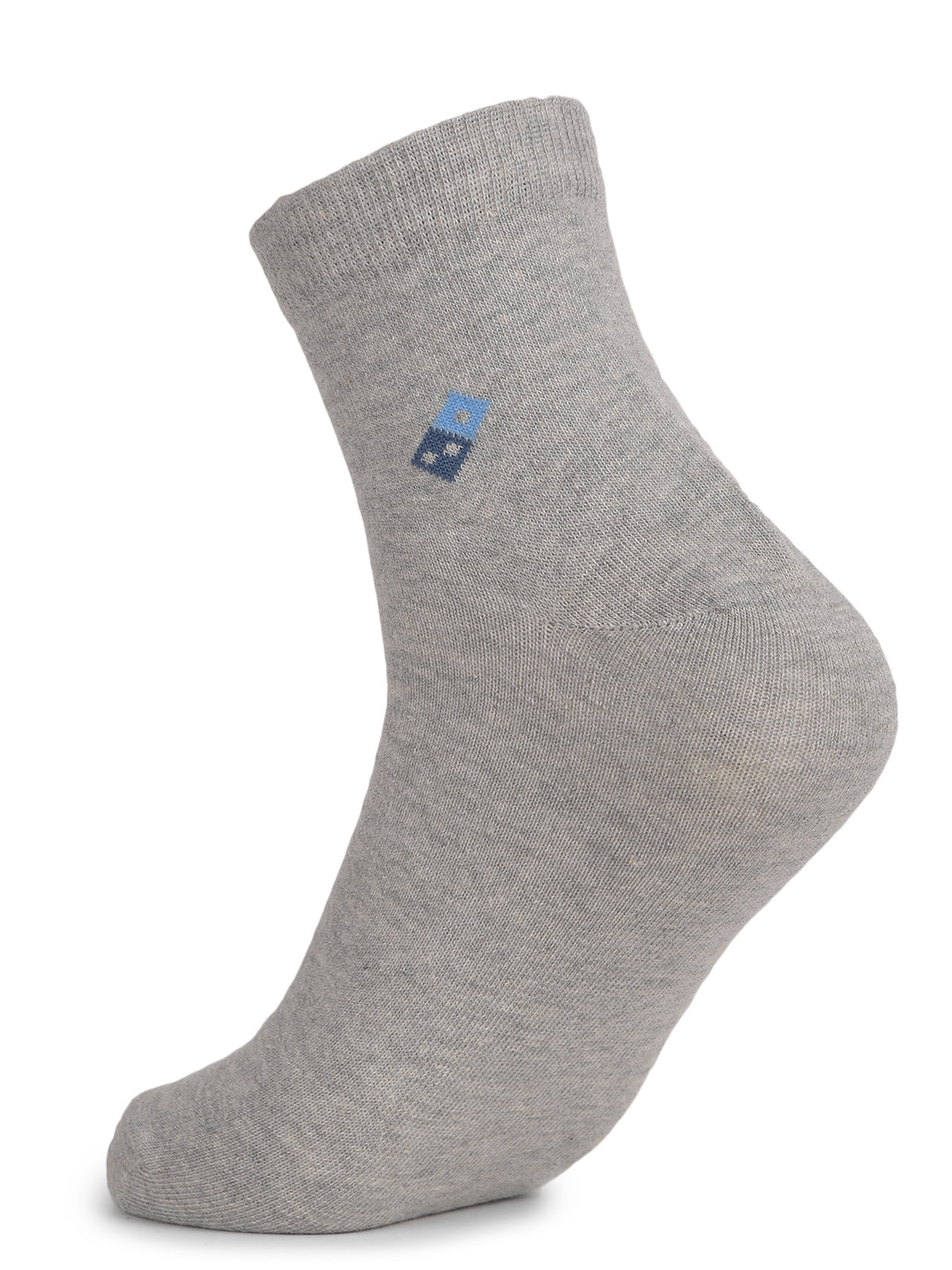COBB GREY PRINTED HALF-ANKLE SOCKS