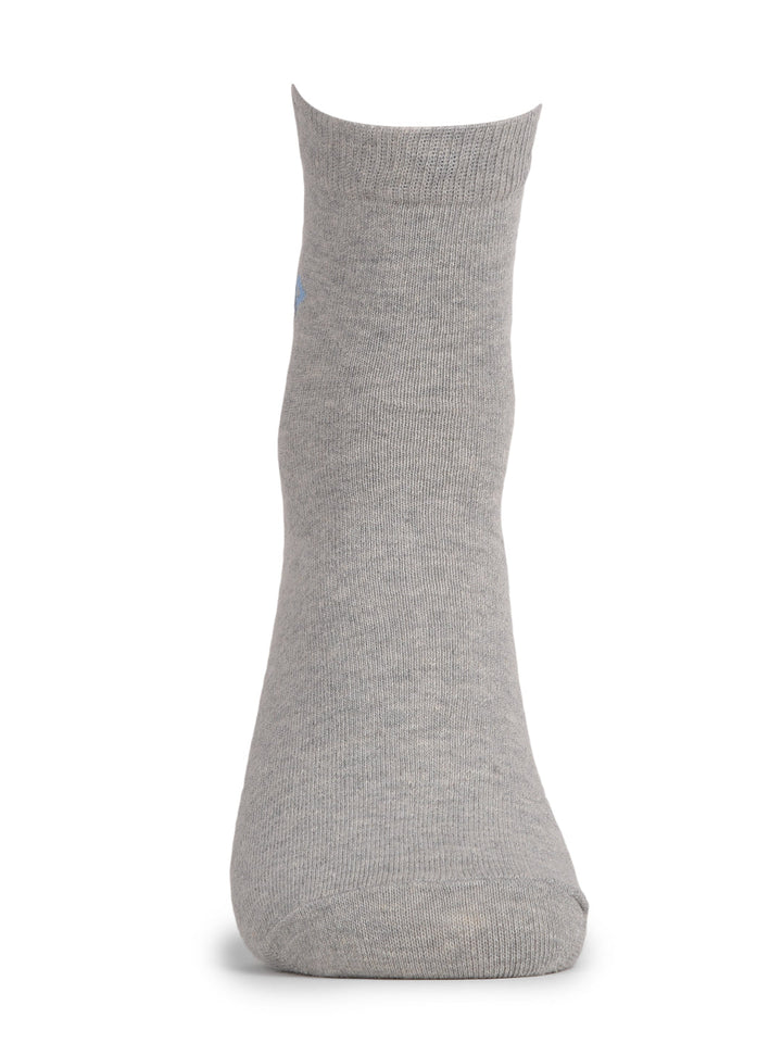 COBB GREY PRINTED HALF-ANKLE SOCKS