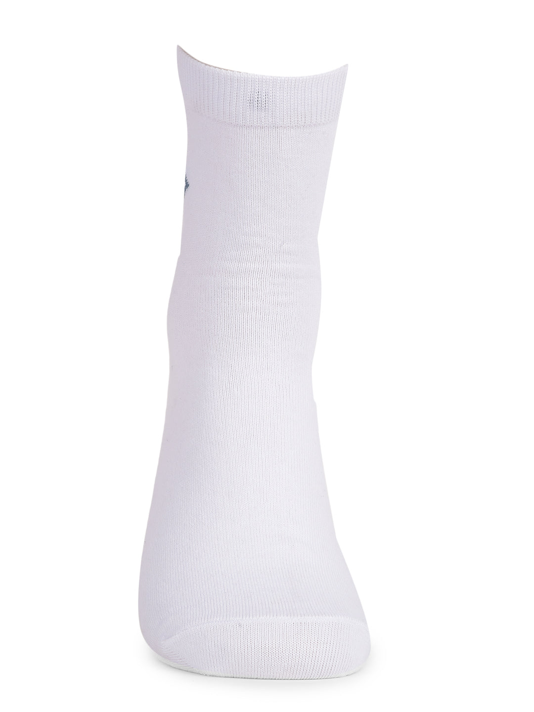 COBB WHITE PRINTED HALF-ANKLE SOCKS