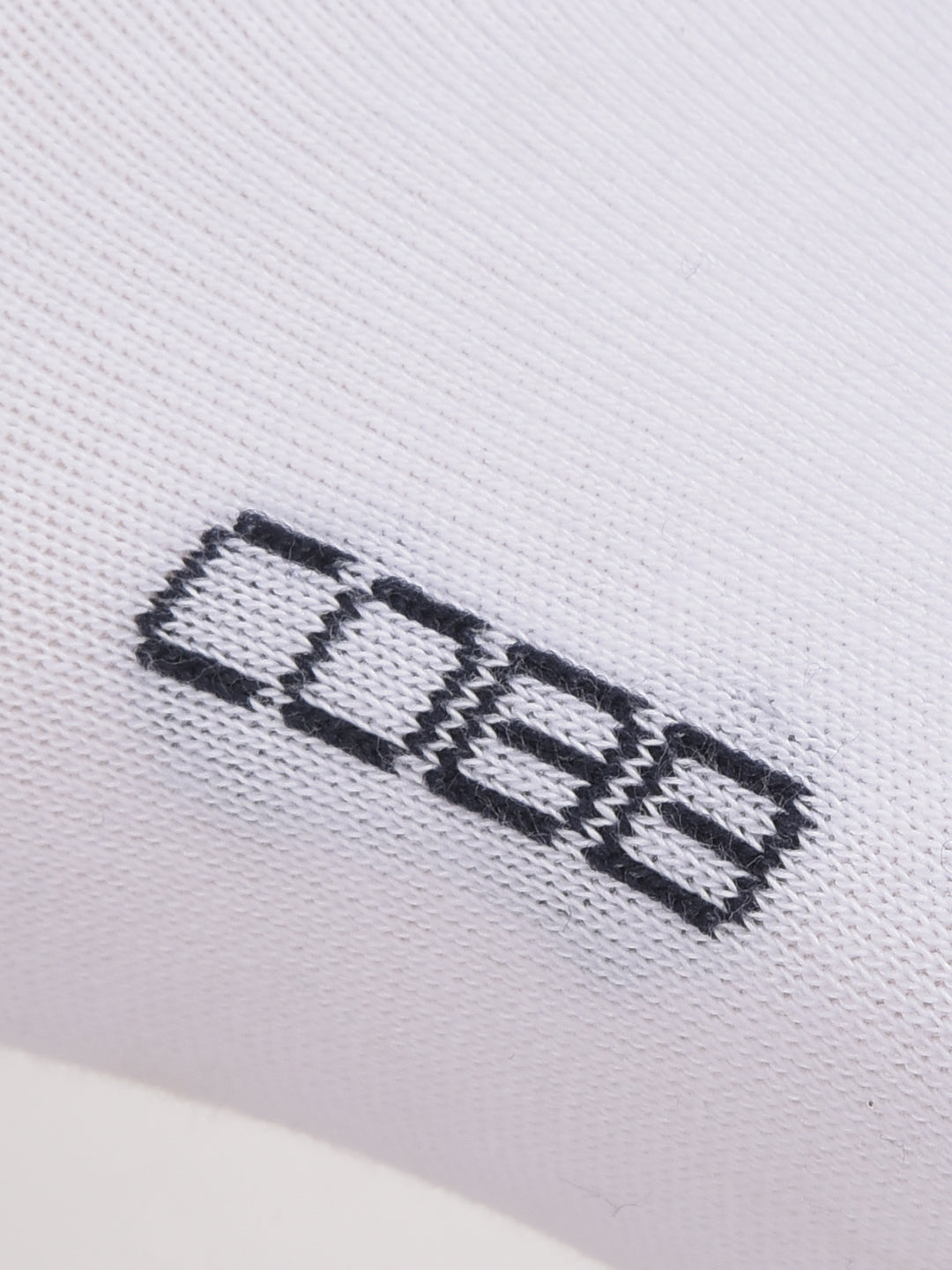 COBB WHITE PRINTED HALF-ANKLE SOCKS