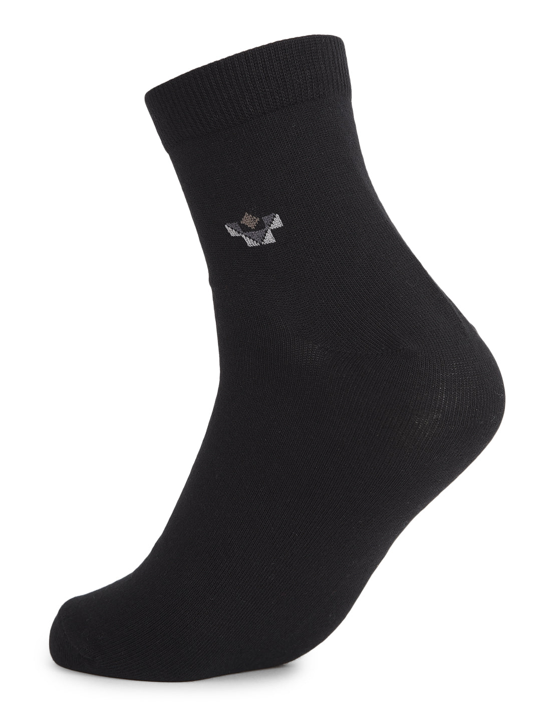 COBB BLACK PRINTED HALF-ANKLE SOCKS