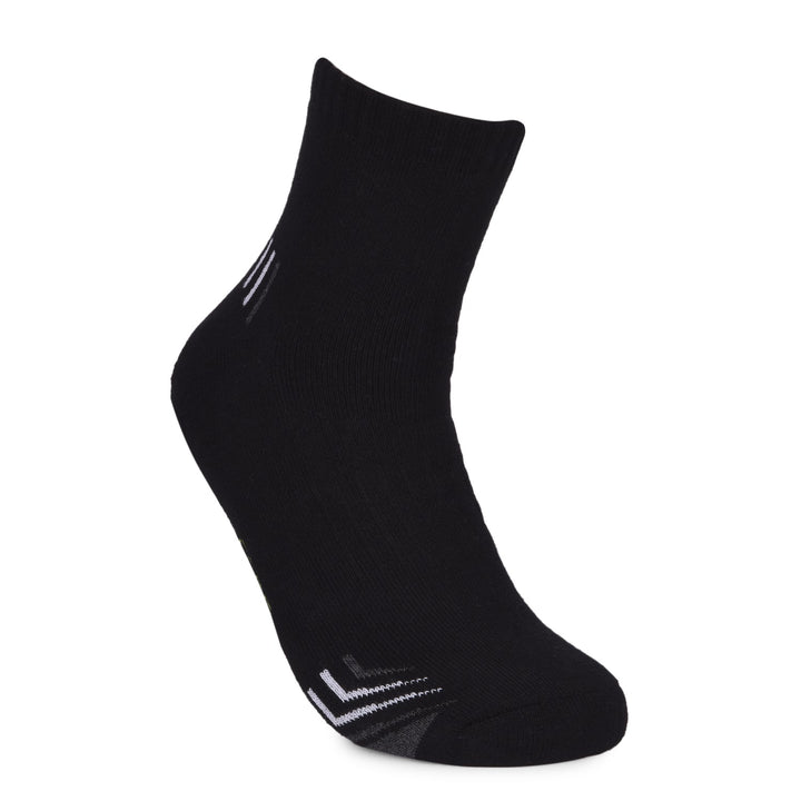COBB BLACK SELF-DESIGN HALF-ANKLE SOCKS