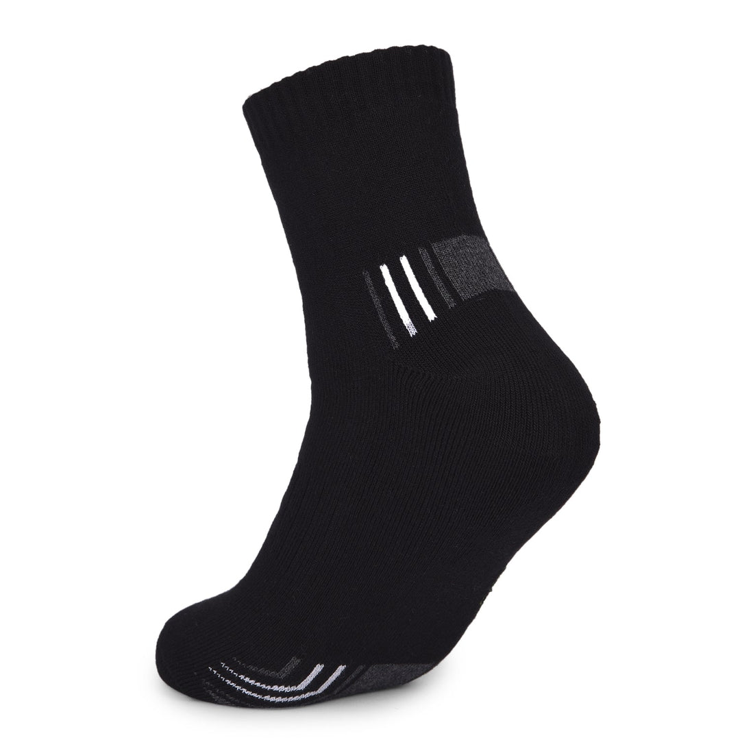 COBB BLACK SELF-DESIGN HALF-ANKLE SOCKS