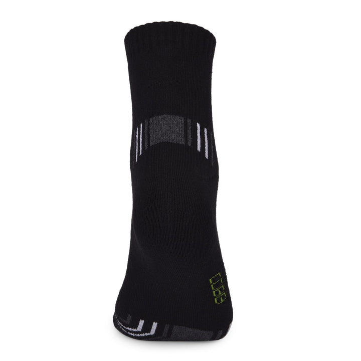 COBB BLACK SELF-DESIGN HALF-ANKLE SOCKS