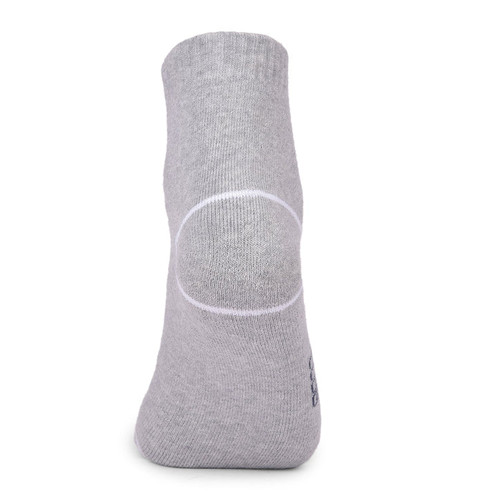 COBB LIGHT GREY STRIPED HALF-ANKLE SOCKS