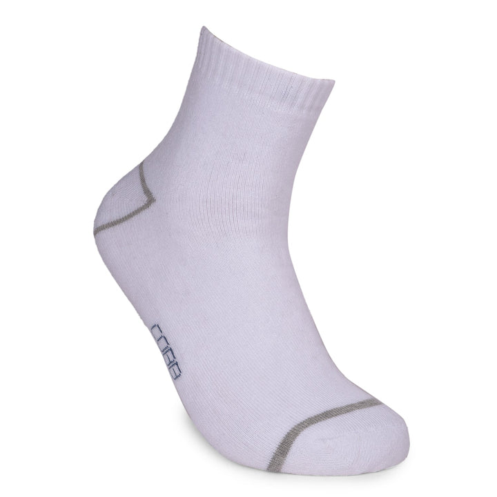 COBB OFF WHITE STRIPED HALF-ANKLE SOCKS