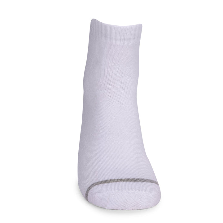COBB OFF WHITE STRIPED HALF-ANKLE SOCKS