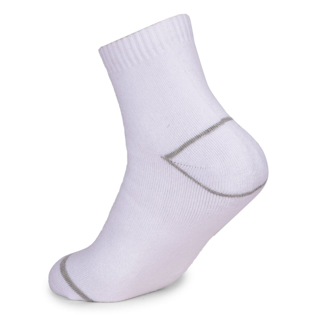COBB OFF WHITE STRIPED HALF-ANKLE SOCKS