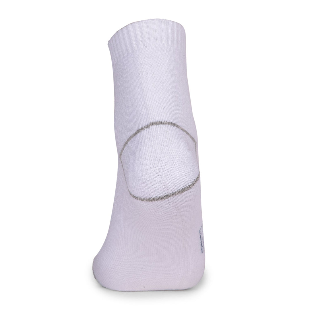 COBB OFF WHITE STRIPED HALF-ANKLE SOCKS