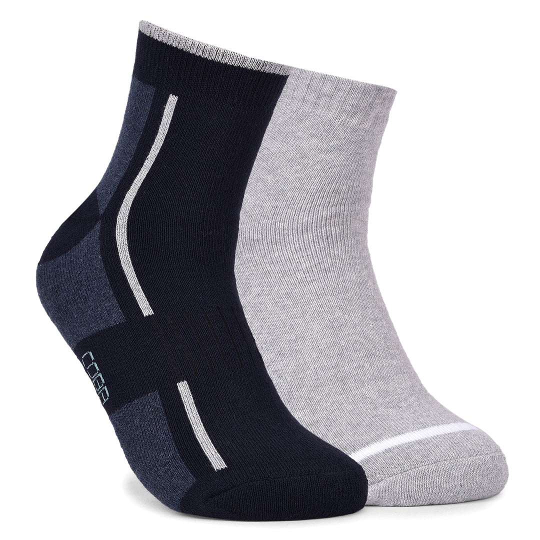 COBB PACK OF 2 ASSORTED HALF-ANKLE SOCKS