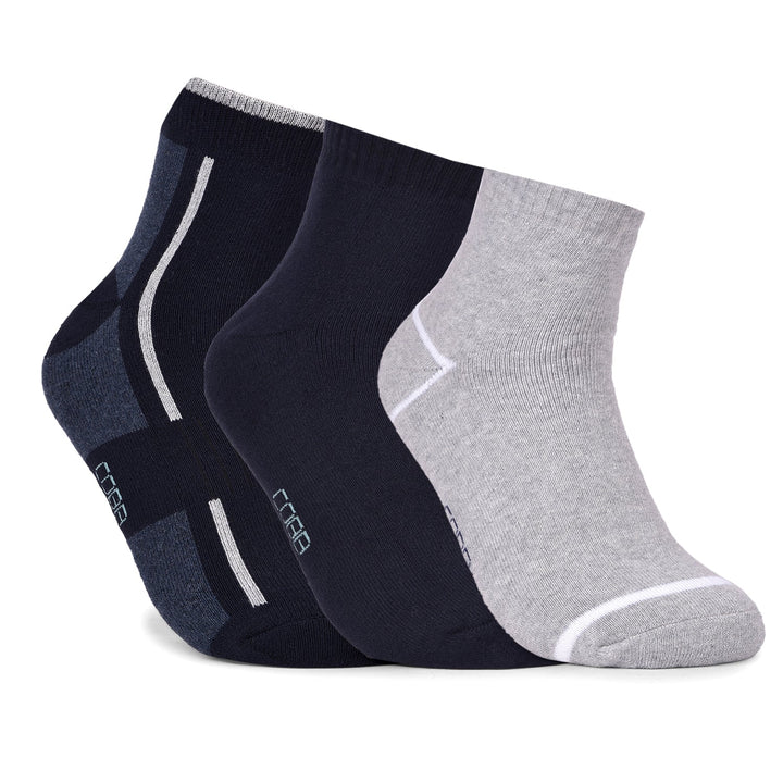 COBB PACK OF 3 ASSORTED HALF-ANKLE SOCKS