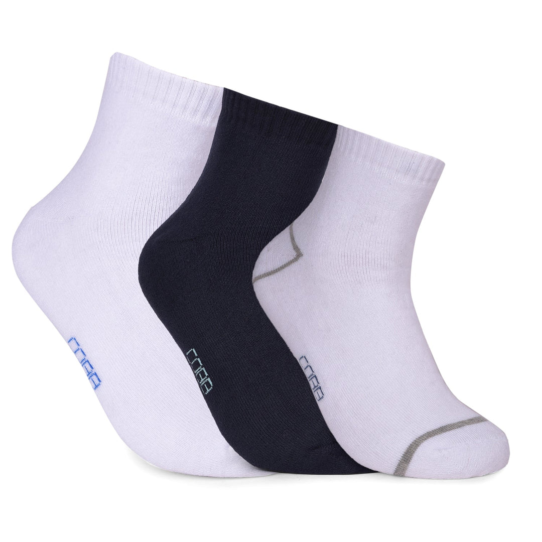 COBB PACK OF 3 ASSORTED HALF-ANKLE SOCKS